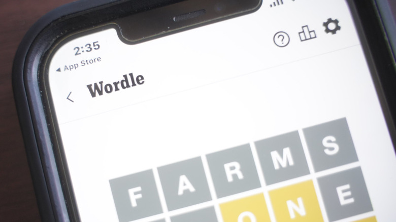 Photo of Wordle running on iPhone