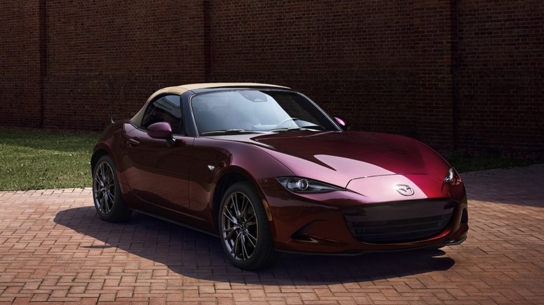 Maroon 35th anniversary edition miata
