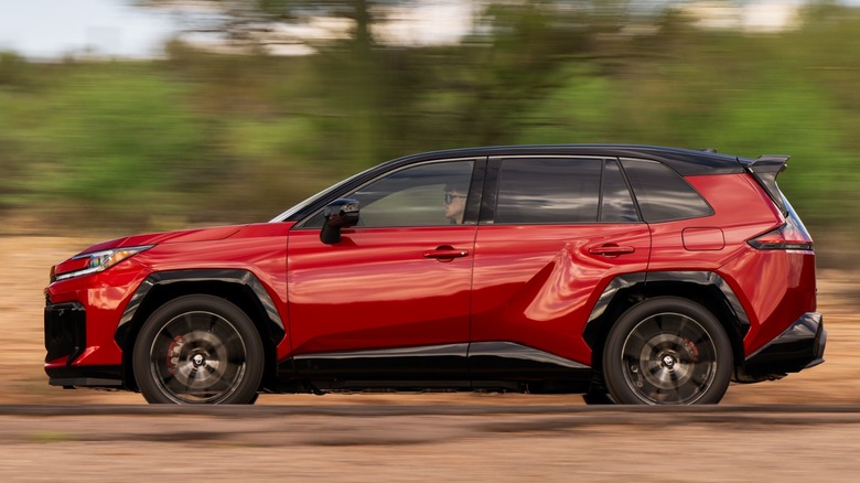 a red 2026 Toyota RAV4 PHEV GR Sport
