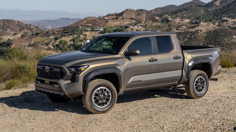 2025 Toyota Tacoma parked on desert trail