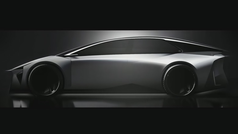 Lexus sedan EV tease
