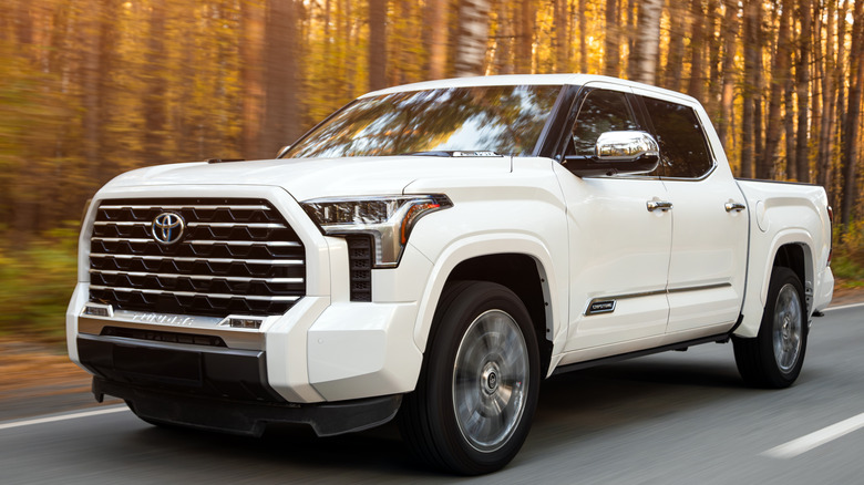 Front quarter shot of a third-gen Toyota Tundra