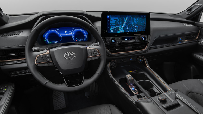 2024 toyota highlander suv cockpit