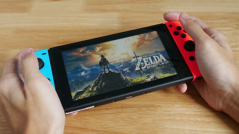 Person plays Zelda