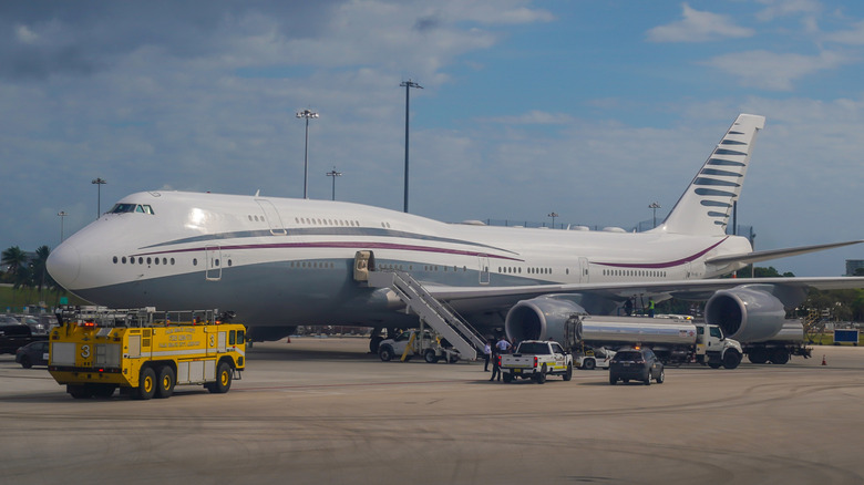 The Qatar-donated 747-8 now owned by the USAF