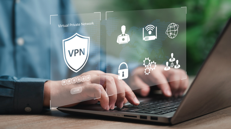 A user starts up their Virtual Private Network.