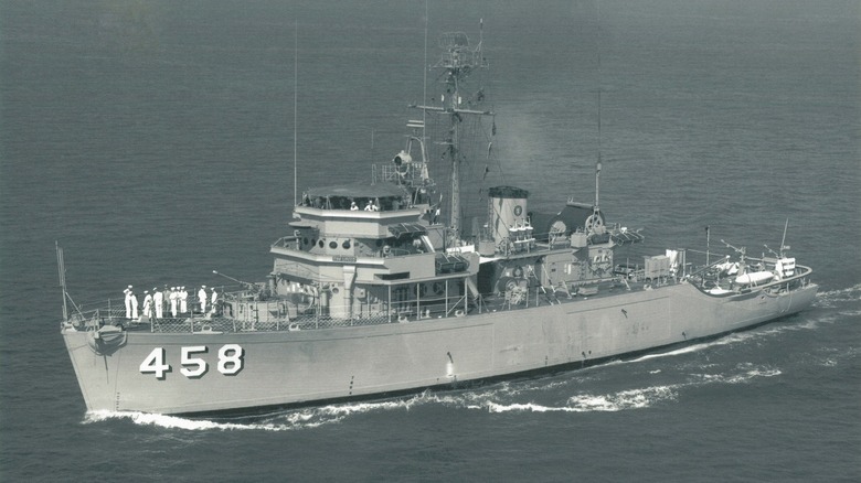 The minesweeper USS Lucid at the Stockton Maritime Musuem