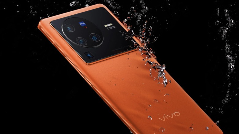 Rear panel of the Vivo X80 Pro