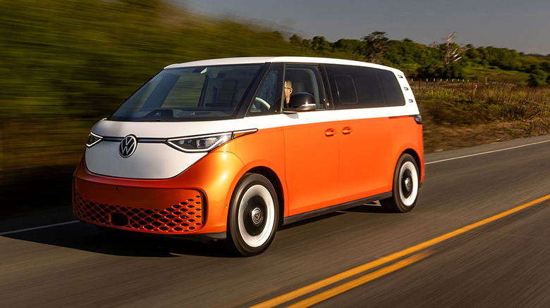 Volkswagen ID.Buzz driving on highway