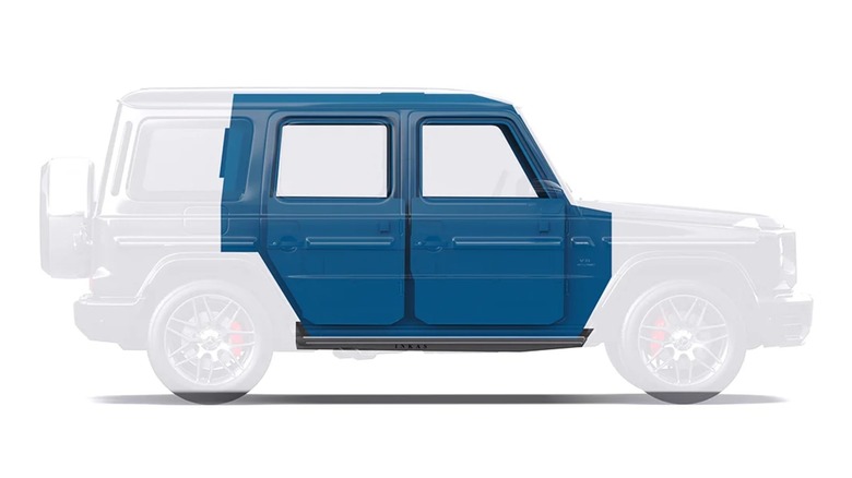 Armored sections of a G-Wagon