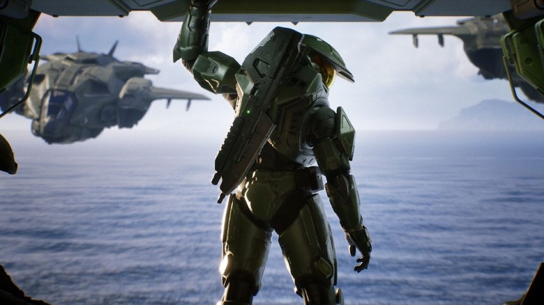 Master Chief in Halo game.