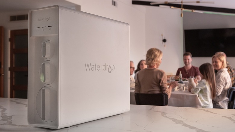 Waterdrop filter on counter