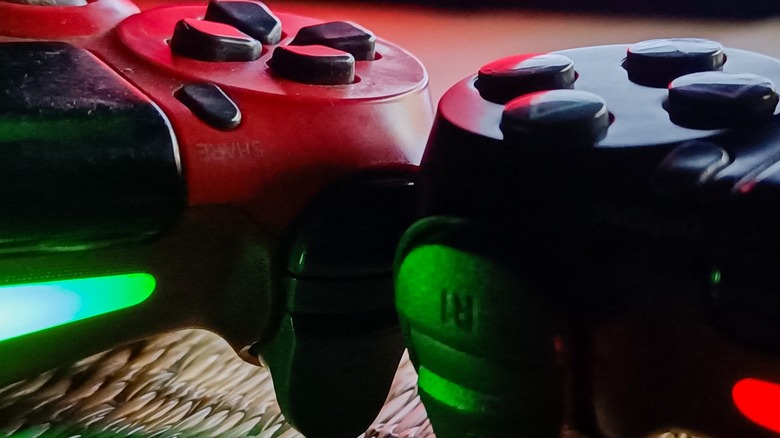 PS4 controllers with different lights