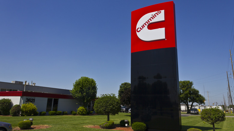 A Sign For A Cummins Engine Facility
