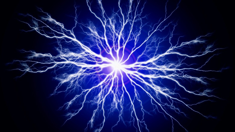 Illustration of bursting electricity