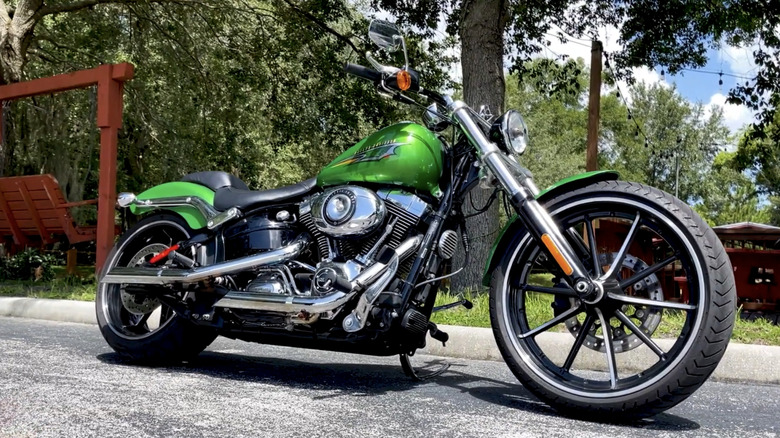 2015 Harley-Davidson Softail Breakout in Radioactive Green