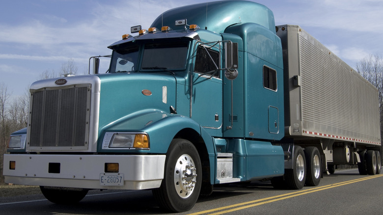 Truck used to transport nuclear material.