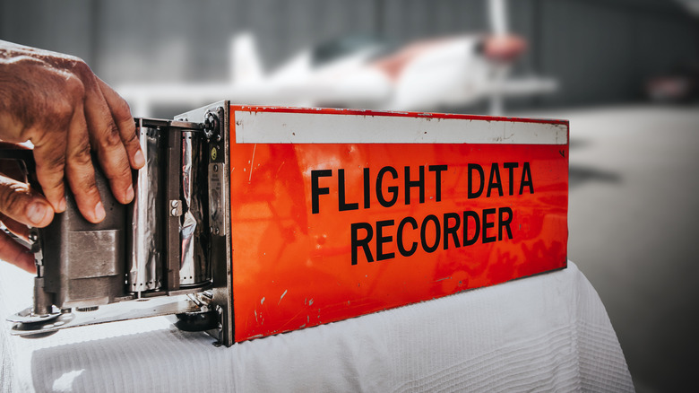 A flight data recorder retrieved from a plane.