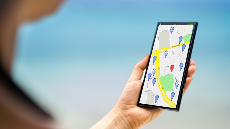 Phone Mobile GPS Navigator Map