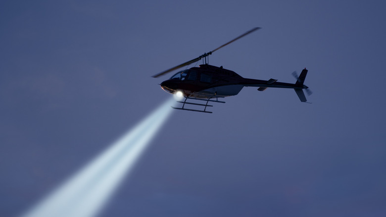 helicopter search light