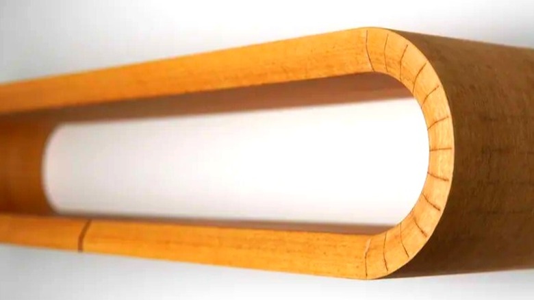 Kerf bent shelf