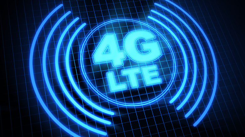 4G LTE concept graphic