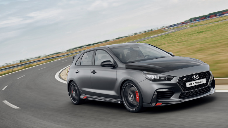 Hyundai i20N at Namyang test track