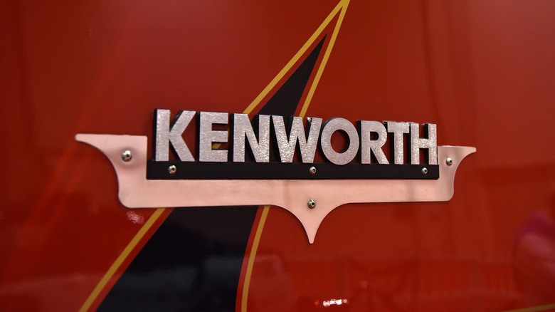 Close-up of Kenworth logo