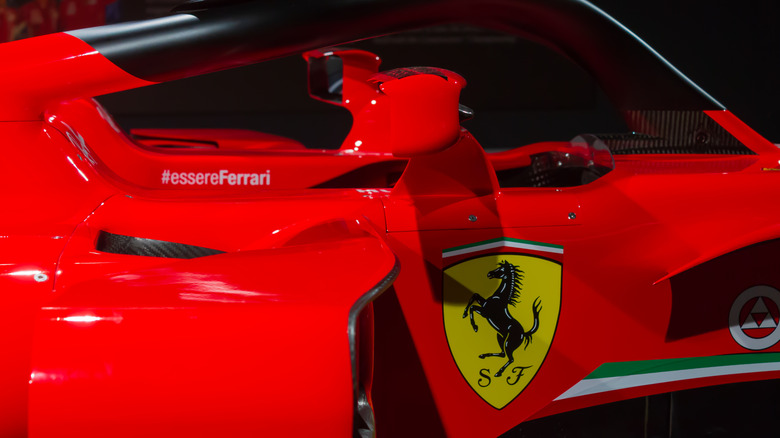 Ferrari F1 car in museum