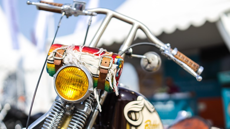 Modified Harley Davidson motor bikes being exhibited for Batabit show 2024