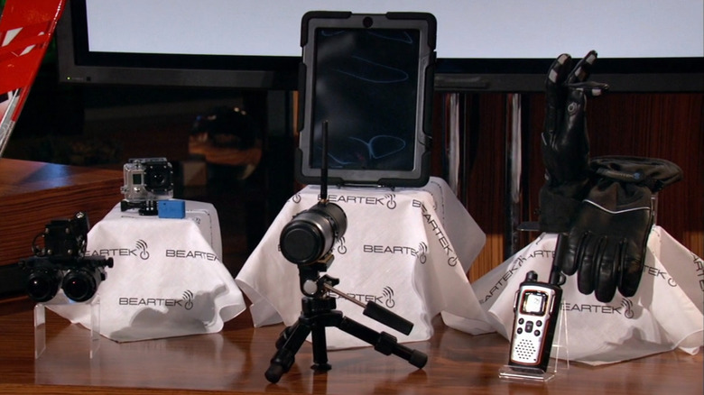BearTek gear being displayed on Shark Tank