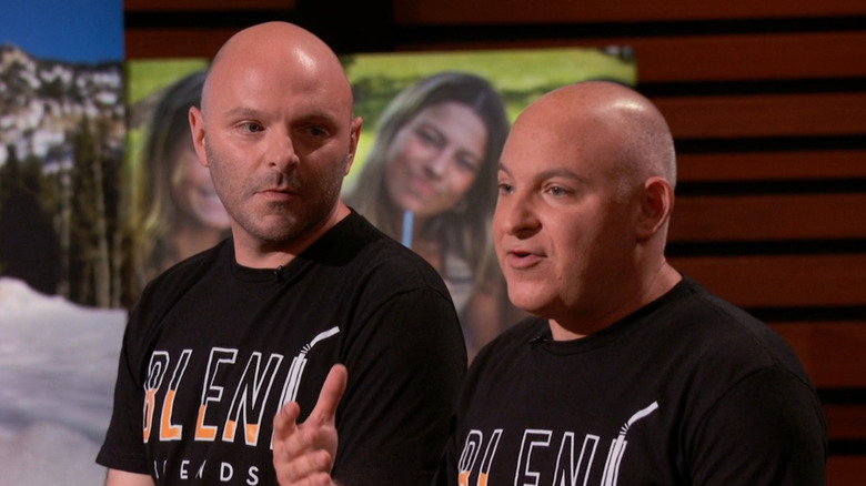 Peter talking next to Stuart on Shark Tank
