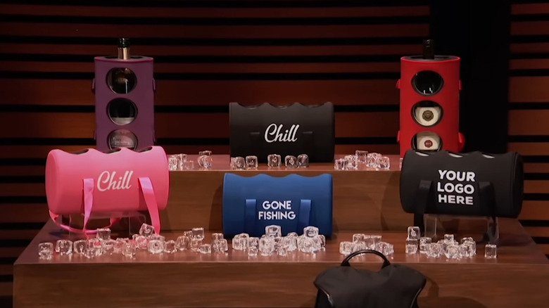 Various Chill Systems coolers on display on Shark Tank