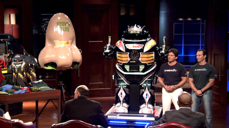 Games2U founders presenting their business on Shark Tank