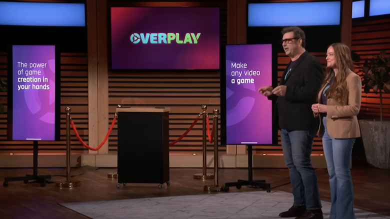 Dan Projansky and Caroline Strzalka presenting Overplay on 