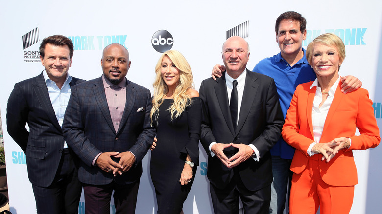 Robert Herjavec, Daymond John, Lori Greiner, Kevin O'Leary, Mark Cuban and Barbara Corcoran attend the premiere of ABC's "Shark Tank" Season 9 at The Paley Center for Media on September 20, 2017 in Beverly Hills, California.