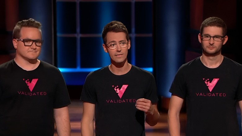 Ian, Tov, and Alex talking on Shark Tank