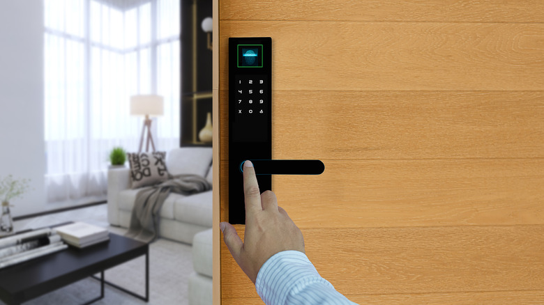 smart lock in home
