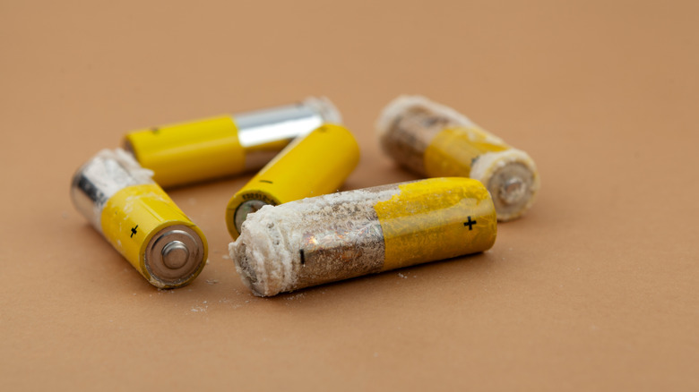 Leaking, corroded batteries