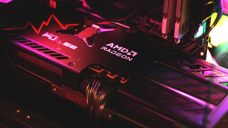 Radeon RX 9070 XT GPU inside a PC