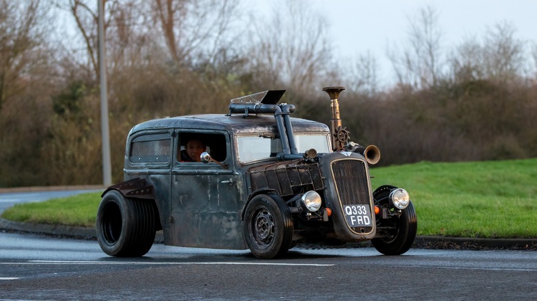 rat rod on road