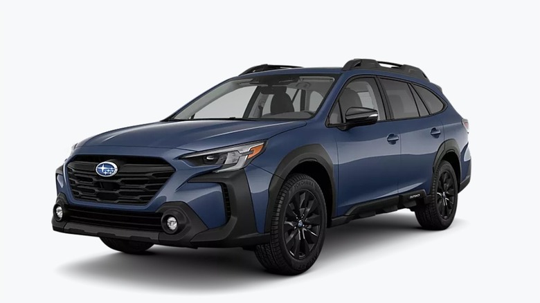2025 Subaru Outback Onyx Edition with a white background