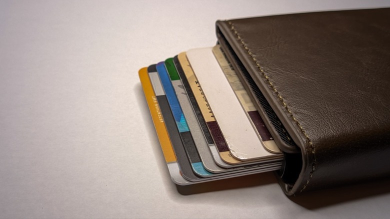 A close-up photo of a card wallet