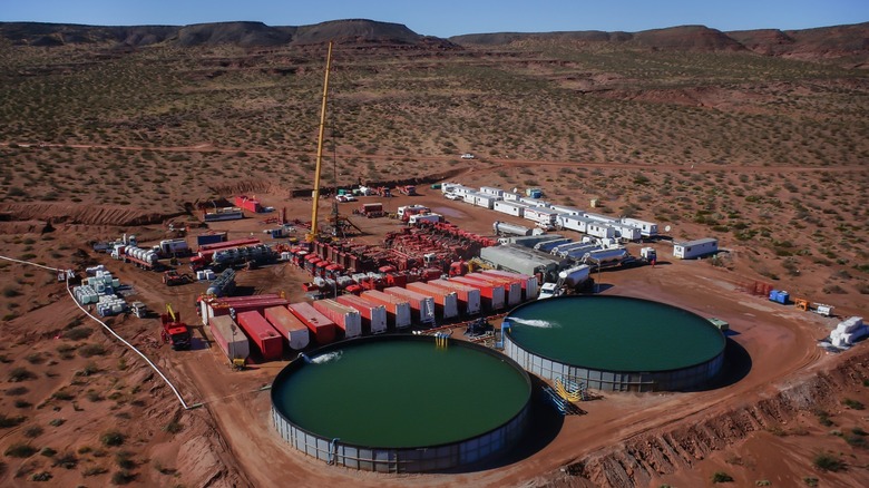 Fracking site in the desert