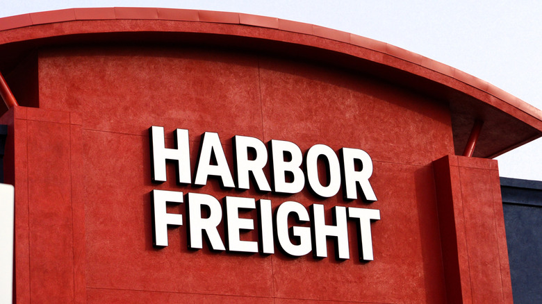 Store front displaying Harbor Freight name