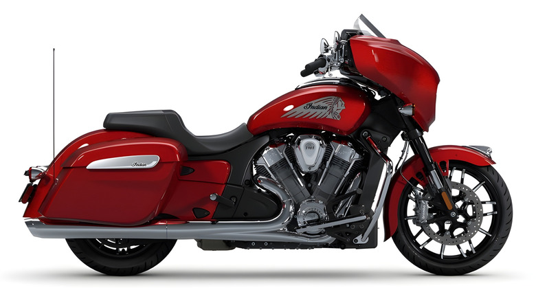Red Indian Chieftain motorcycle