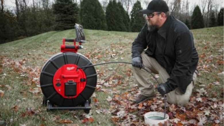 Milwaukee M18 being used outdoors