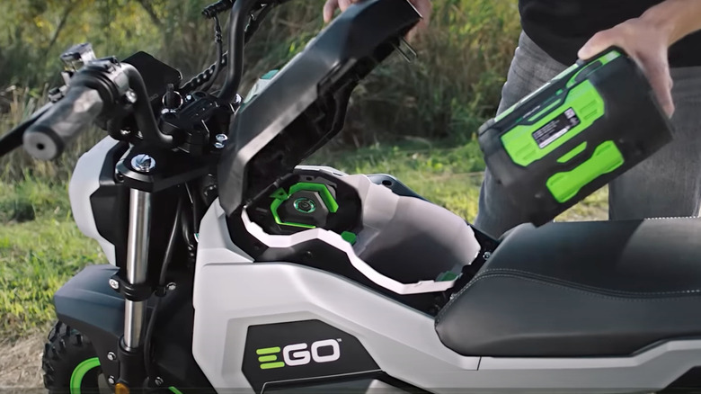 batteries on EGO mini bike