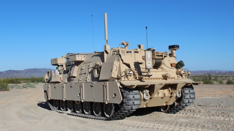 M88A3 parked in a desert