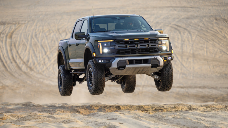 Ford F-150 Raptor Jumping